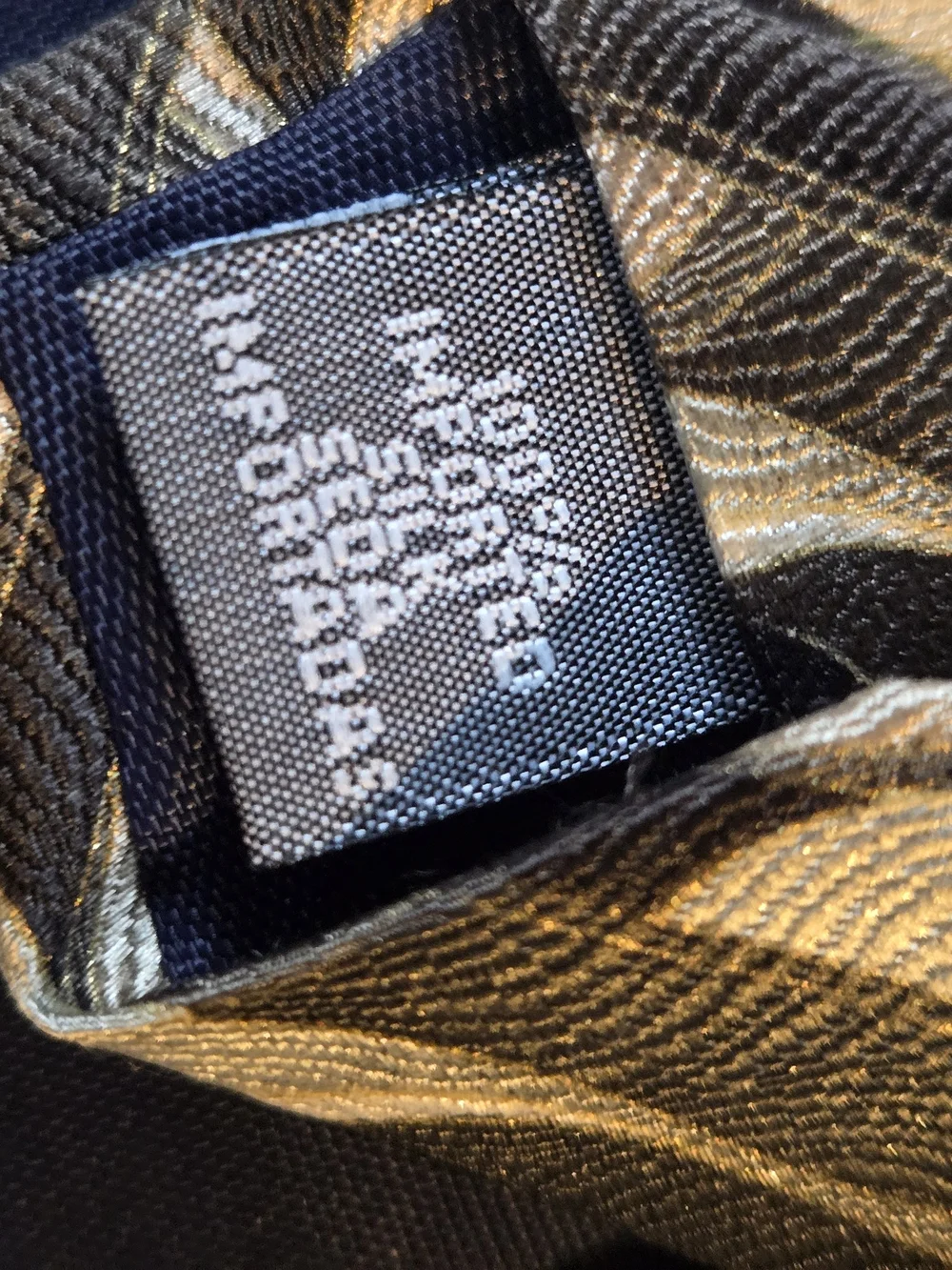 Gianfranco Ruffini Italy 100% Silk Tie Olive Khaki Black Geometric 59
